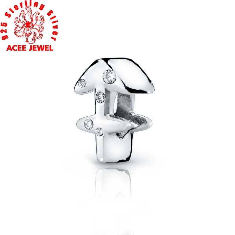 

2019 winter New 925 Sterling Silver beads Sparkling Sagittarius Zodiac Charm Pendant fit Original pandora Bracelets DIY Jewelry