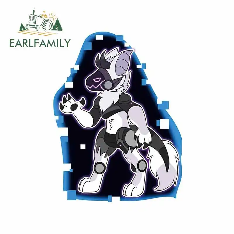 

EARLFAMILY 13cm x 9.8cm for Wingedwolf DIY Motorcycle Vinyl Car Sticker Fashion Occlusion Scratch Waterproof Decals Decoration