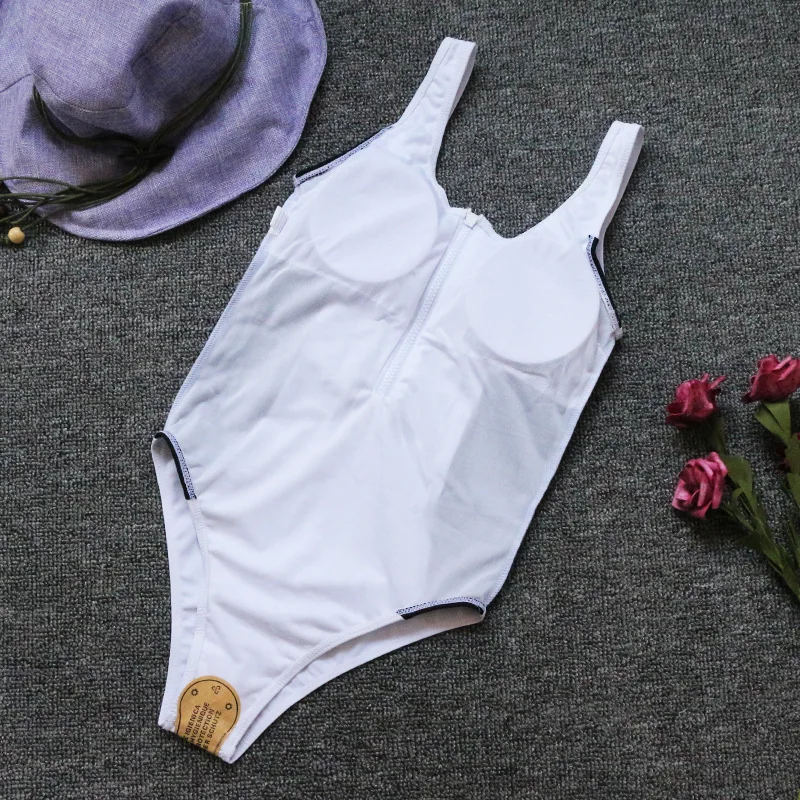 Пикантные Одна деталь черного и белого цвета из кусков купальник женская обувь