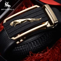 jifanpaul new mens belt business automatic buckle leather belt head layer cowhide belt youth belt men luxury designer