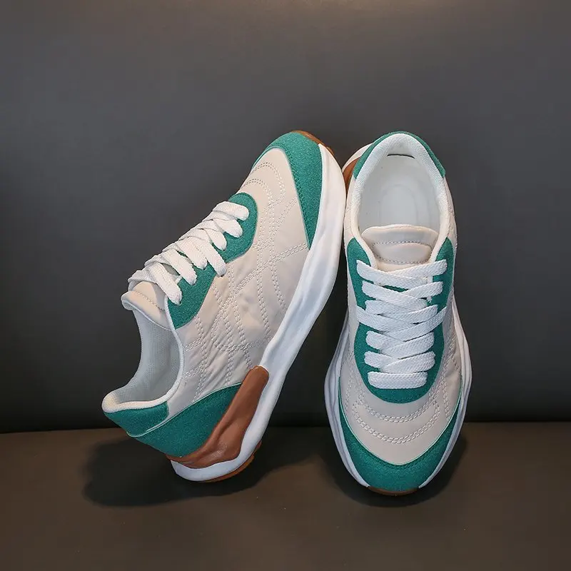 

Color Matching Casual Outdoor Sports Women's Shoes Spring Breathable and Comfortable Single Shoes Wear-resistant Flat Shoes