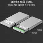 Корпус для жесткого диска USB 3.1 Type C SSD, алюминиевый корпус, 6 Гбитс, 2,5 дюйма