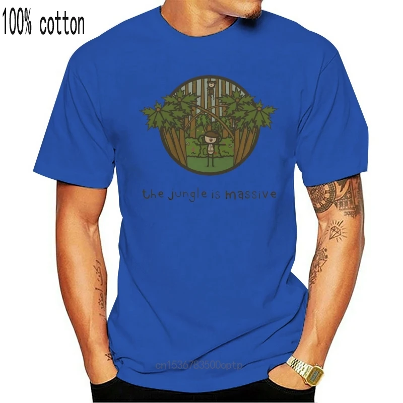 

Мужская футболка цвета хаки с изображением джунглей, футболка Junglist с барабаном и басом, футболка большого роста