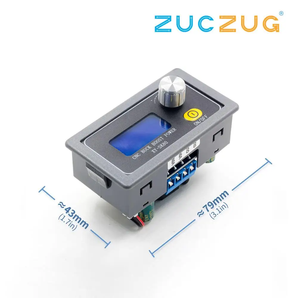 SK80 DC Buck Boost конвертер CC CV 0 6 36V 5A модуль питания регулируемый лабораторный источник
