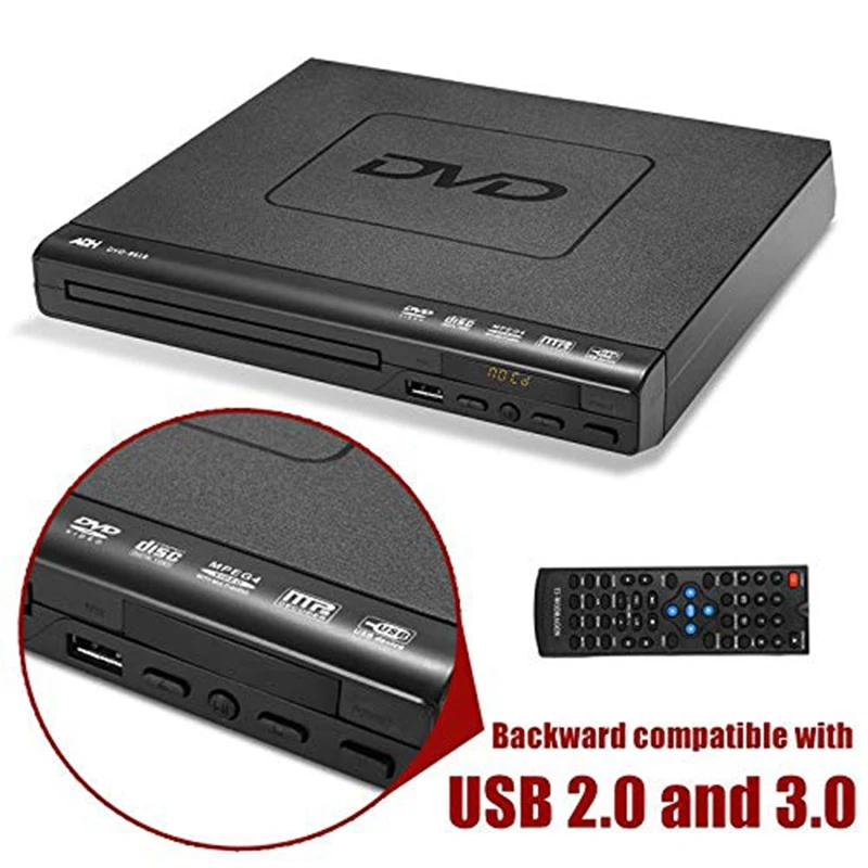 110V-240V USB Портативный несколько DVD плеер ADH проигрыватель