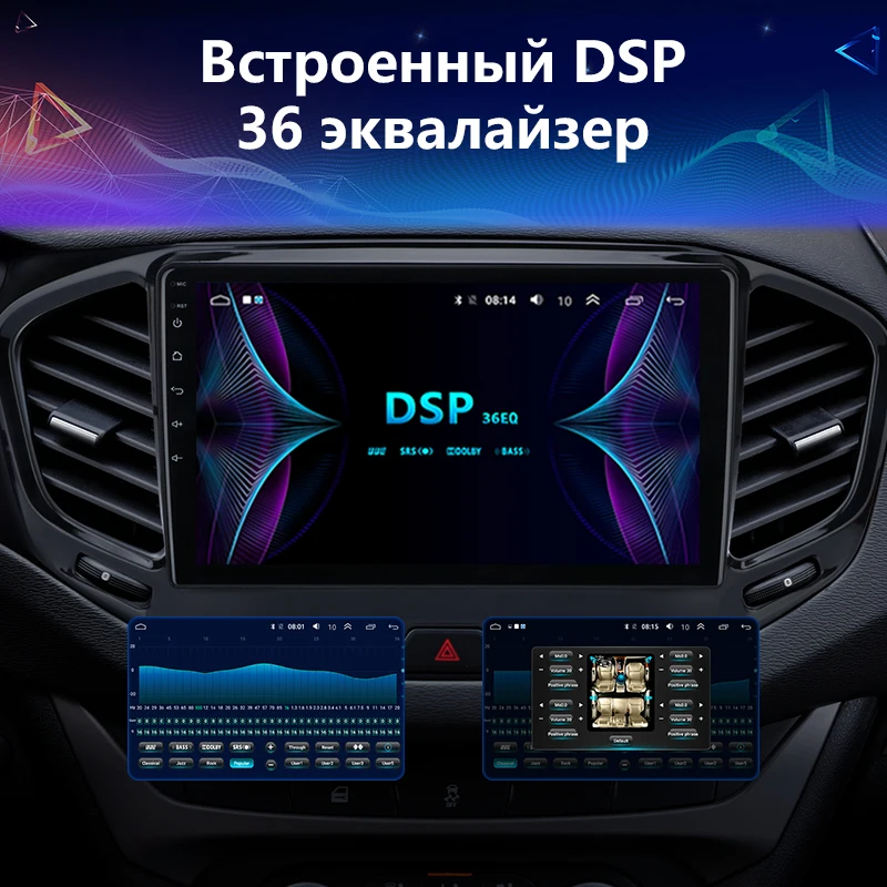2Din 4G 2 ГБ+ 32 ГБ Android 8,1 Автомобильный мультимедийный видео плеер для Lada VESTA- аудиосистема навигация gps 2.5D+ ips 2 Din