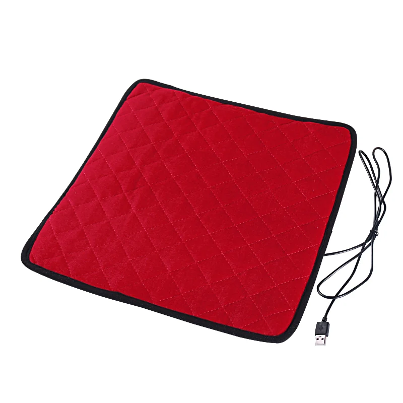 EKCAPASYQ 1 piece 5V Red Black Graphene heating cushion Car Seat Cushion Pad Fit for Auto Office Hotel or Home | Автомобили и