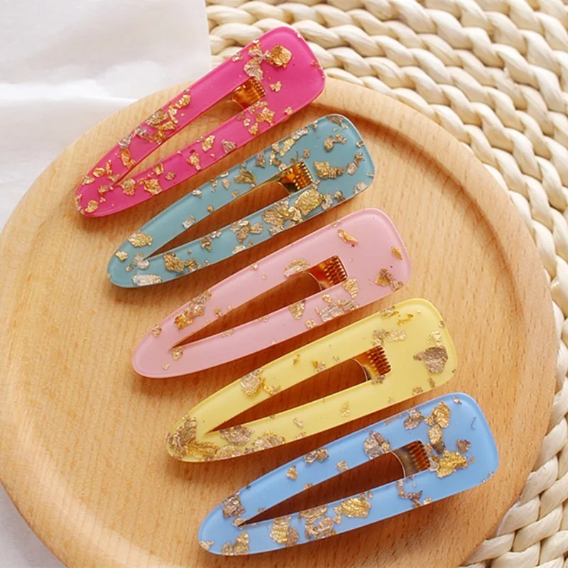 Женские женские заколки для волос в виде капель воды Оловянная фольга аксессуары