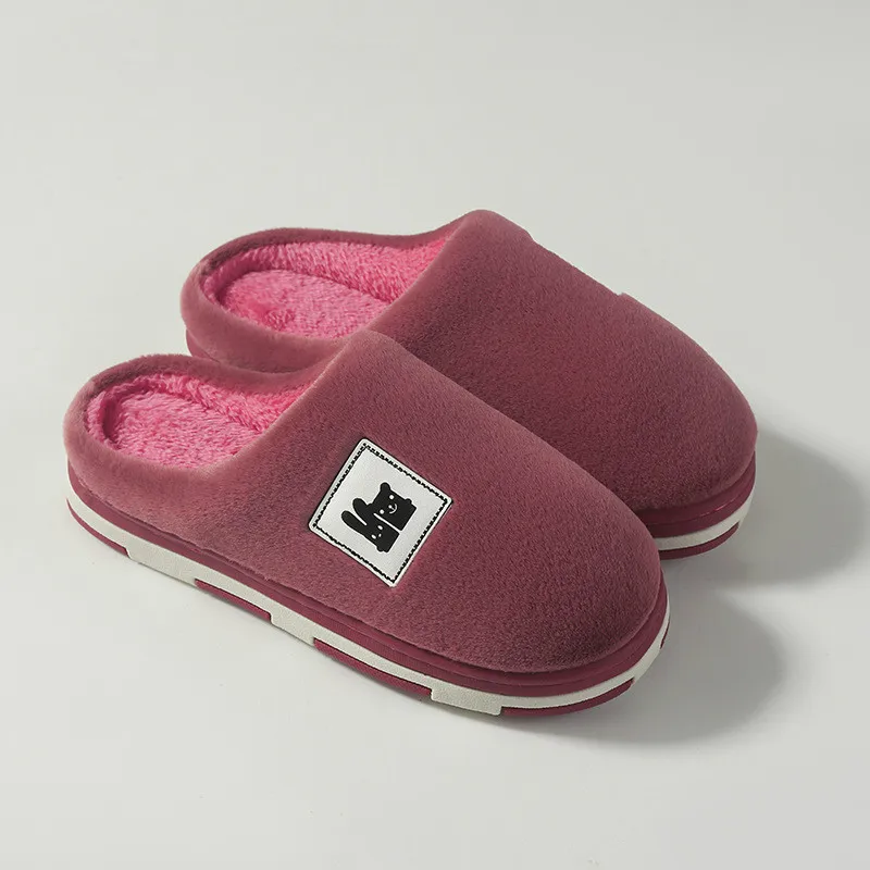 

Women's Home Cotton Slippers Women's Winter Antiskid Warm Thickened Shoes Lovely Cartoon Indoor Plush Slippers Women House Shoes