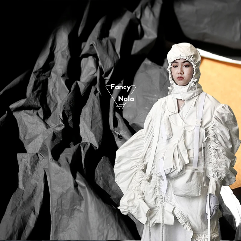 Устойчивая к разрывам матовая черная моющаяся бумажная ткань модная