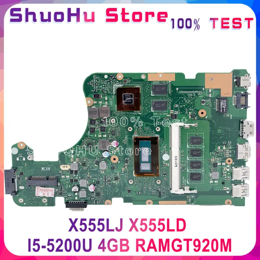 KEFU для ASUS W519L X555L A555L X555LD X555LP R556L R557L FL5900L X555LJ X555LN материнская плата 4G I5 5200U GT920M