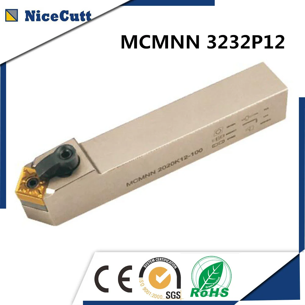 Токарный инструмент MCMNN32323P12 Nicecutt внешний токарный держатель для CNMG вставной