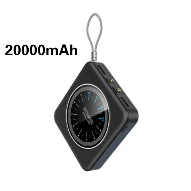 Мини Внешний аккумулятор 20000 мАч портативное зарядное устройство USB внешний для
