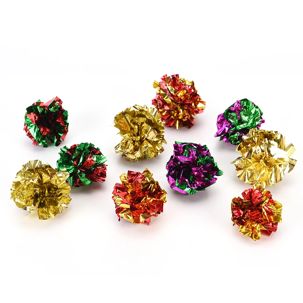 10 шт. разноцветная пластиковая бумага для колец супер Кот любимая игрушка