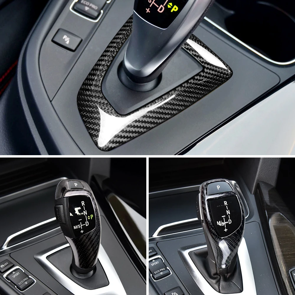 Черный чехол из натурального углеродного волокна для BMW F20 F21 F30 F10 F32 F25 F26 X5 F15 X6 F16
