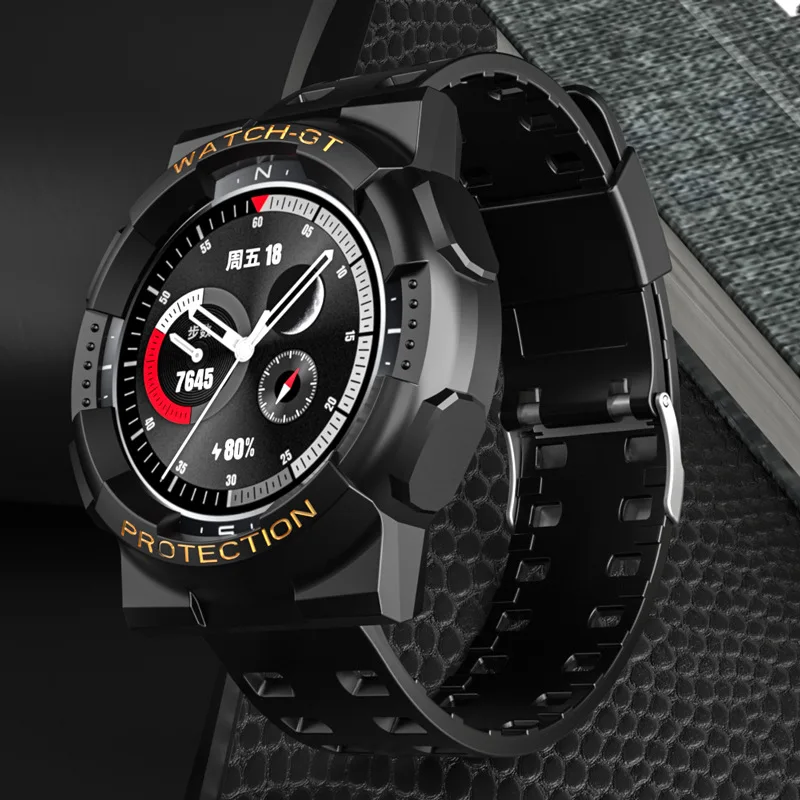 new watchband for huawei watch gt2 4246mm clear silicone protective case for honor magic2 accessories strap wrist bracelet band free global shipping