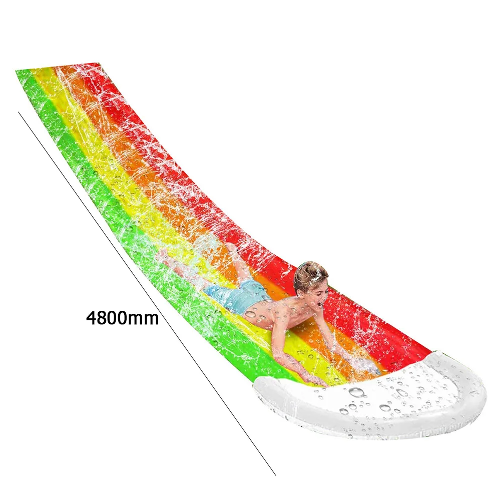 

Rainbow Water Slide Pools Inflatable Sprinkler Kids Children Summer Swimming Pool PVC Outdoor Backyard Lawn Water Games Toys
