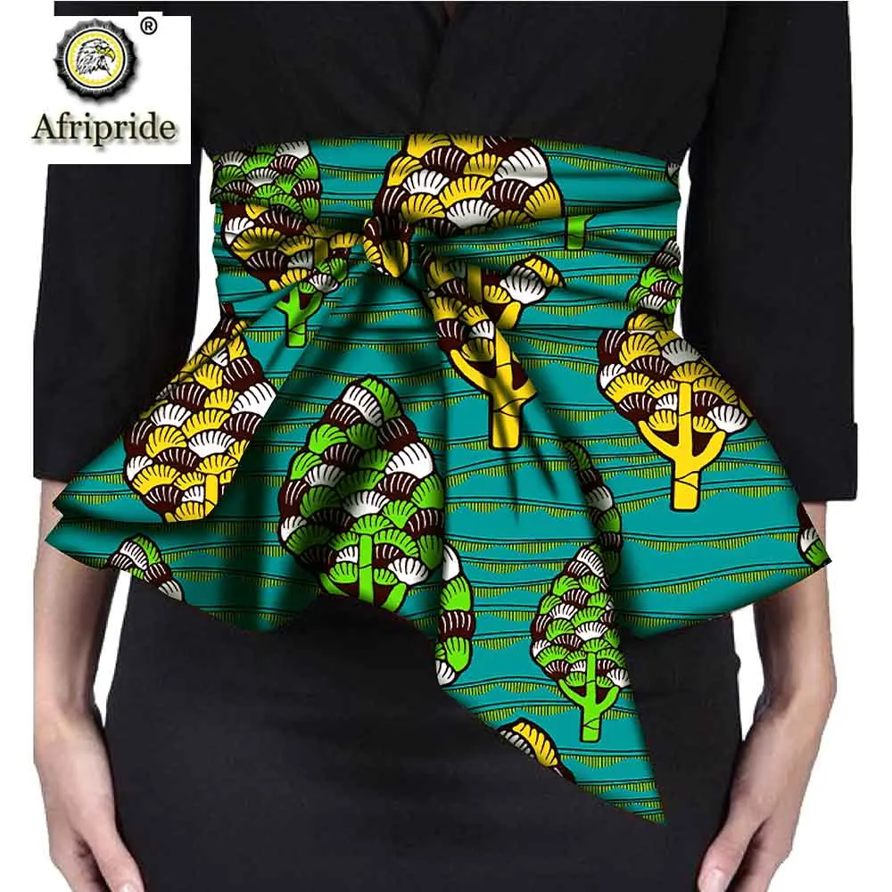 Африканская одежда аксессуары для женщин AFRIPRIDE Анкара принт Базен riche Дашики Чистый хлопок индивидуальный заказ S1827014 - Цвет: 555