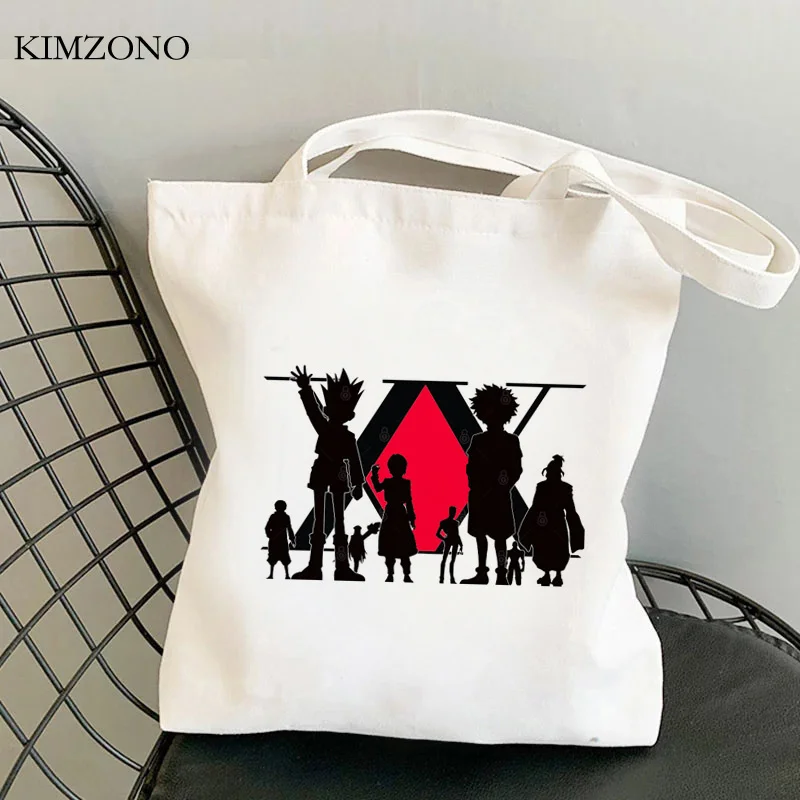 

Hunter x Hunter shopping bag jute bag grocery recycle bag canvas tote shopper bag cloth boodschappentas tote fabric sacolas