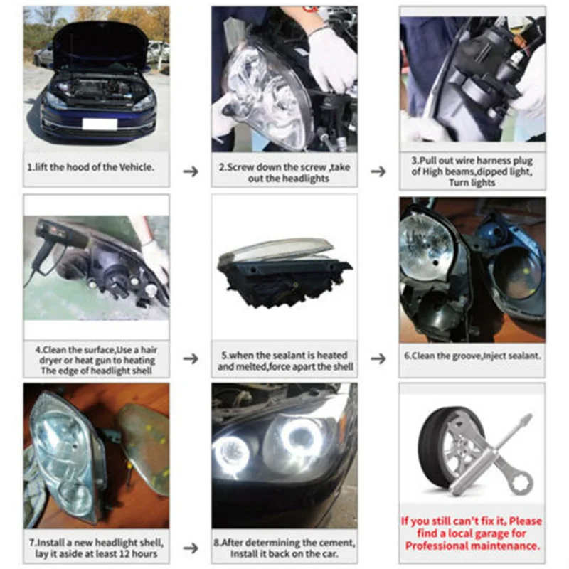 

Pair Headlight head light lamp Lense Clear Lens Cover for Kia Cerato/Forte 2009-2013 Headlight Lens Cover