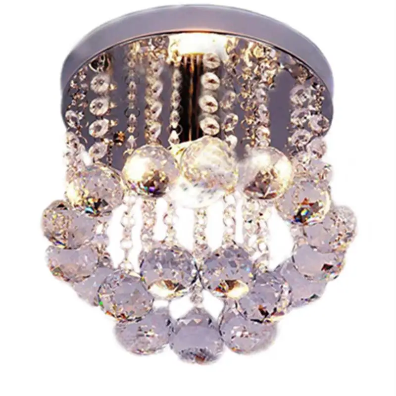 

15/20/25cm Aisle porch balcony foyer ceiling LED Light transparent Crystal ball passage Lamp Modern simple art DECO indoor Light