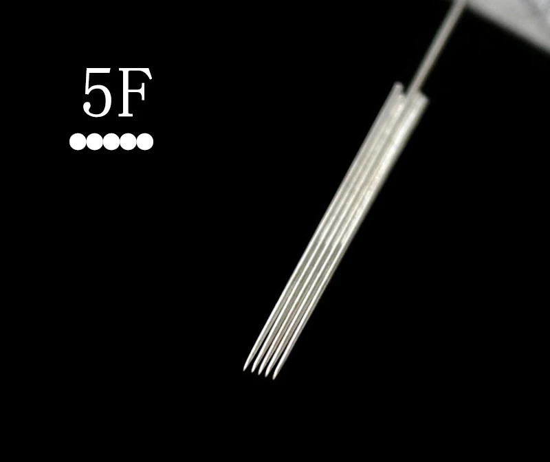 5F needle 500pcs 500 шт./кор. 3R тату-машинка мануального татуажа бровей Иглы полу-перманентный макияж тату для бровей, микро лезвия для макияжа губ и машинка мунсу иглы 0,35 мм* 50 мм - Габаритные размеры: 5F needle 500pcs