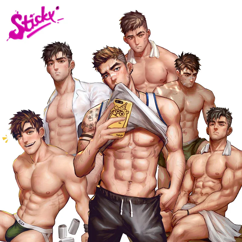 Липкий сексуальный красивый мальчик мужской Аниме стикер для автомобиля