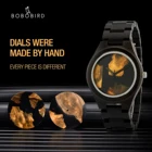 Уникальные деревянные мужские часы с циферблатом BOBO BIRD, модные часы Janpan, наручные часы Relogio Masculino OEM, деревянные, отличный подарок, Прямая поставка