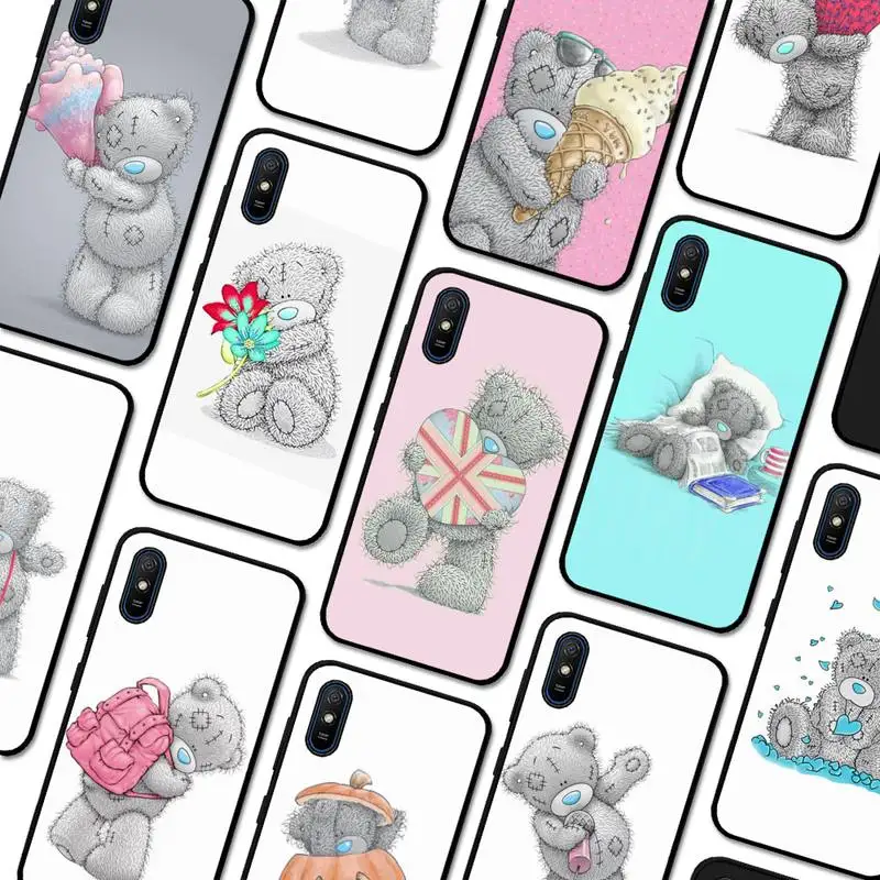 

Lovely Teddy bear Phone Case For Redmi 9A 8A 7A 7A 7 6A 5A 5 Plus 4X S2 GO K20 K30 6 Note 8 9 Pro Cover