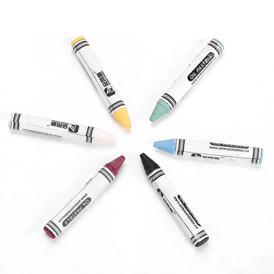 Краска для лица 6 цветов неоновая краска тела мелки пигмент детей картина