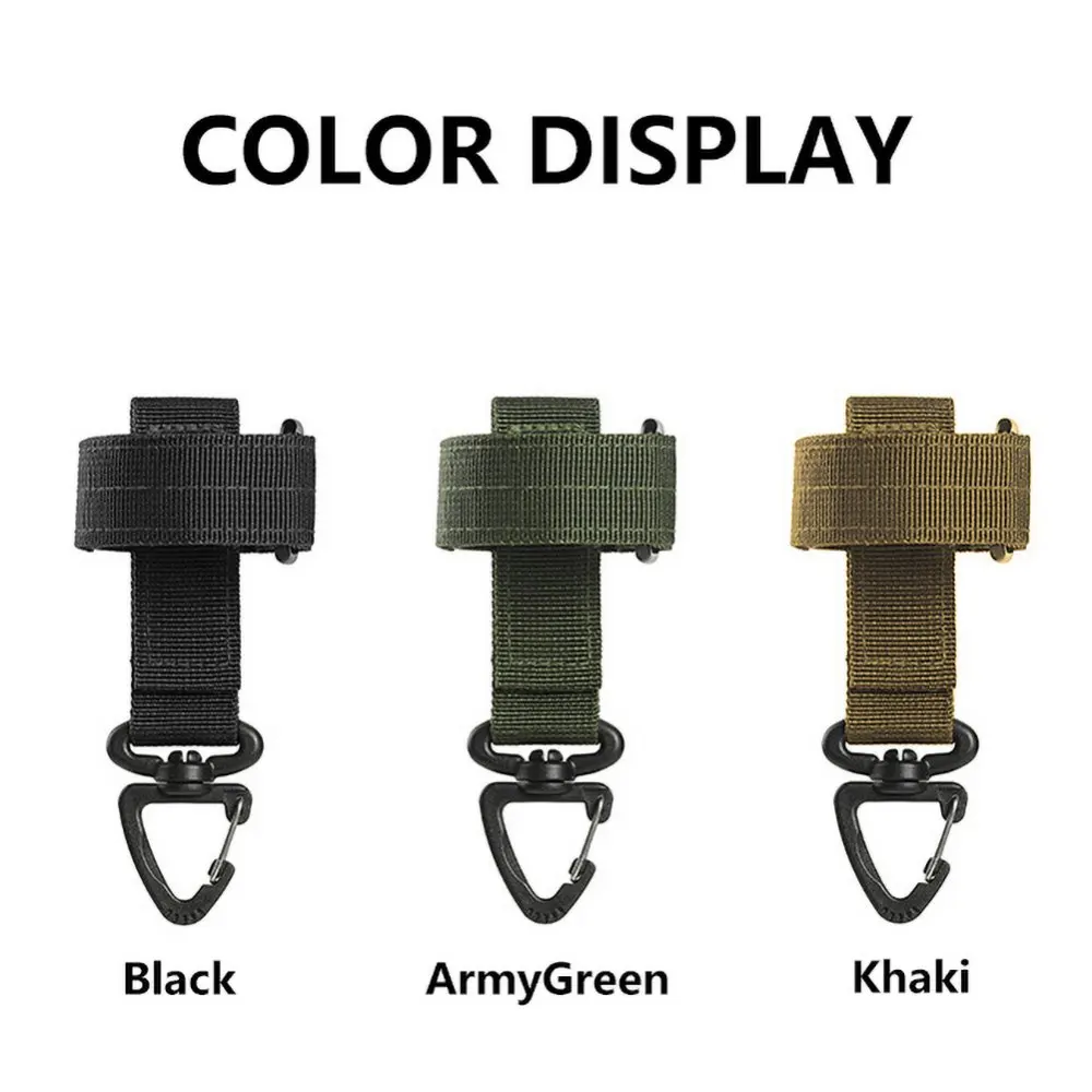 

5PCS Military Tactical Gloves Hook Multi-purpose Outdoor Climbing Rope Storage Buckle Adjustable Camping Glove Hanging Buckle