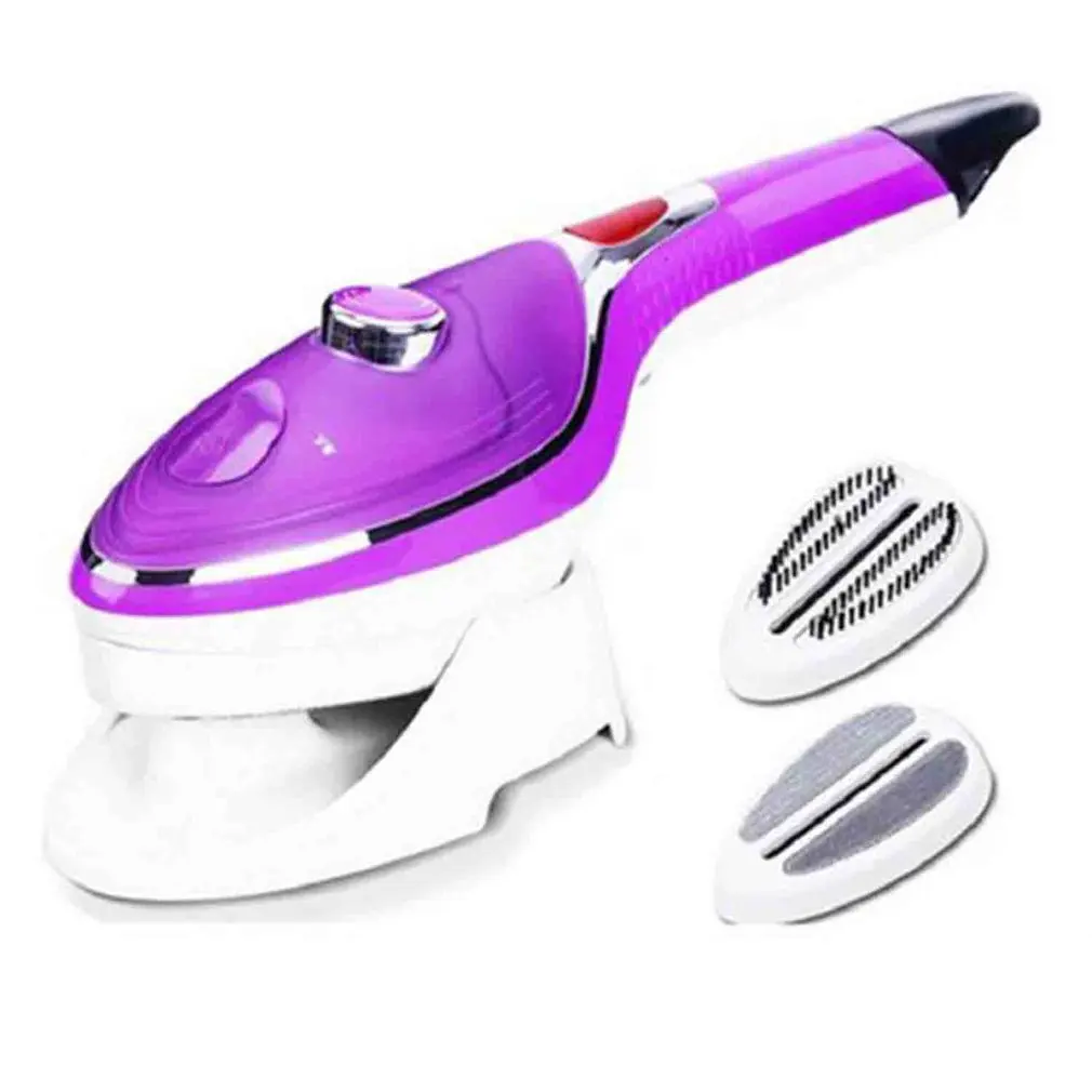 Purple Ручной отпариватель паровой сильный утюг для одежды бытовой портативный мини-Утюг для глажки - Color: Purple