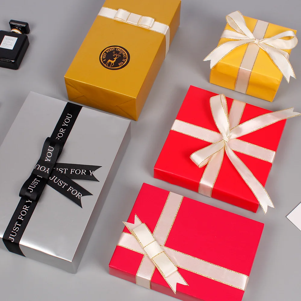 Подарочная упаковочная бумага в рулоне высокого качества одноцветная золотисто