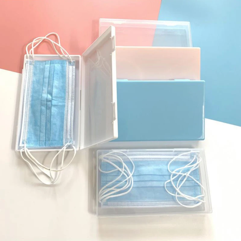 

Mask Storage Box PP Silver Ion Disinfection Portable Mask Holder Organizer Face Masks Container Dustproof Mask Case Storage