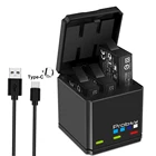 Для GoPro Hero 7 hero 6 hero 5 черный аккумулятор 1680 мАч + тройное зарядное устройство для Go Pro hero 7 6 hero 5 черный Аккумулятор для камеры