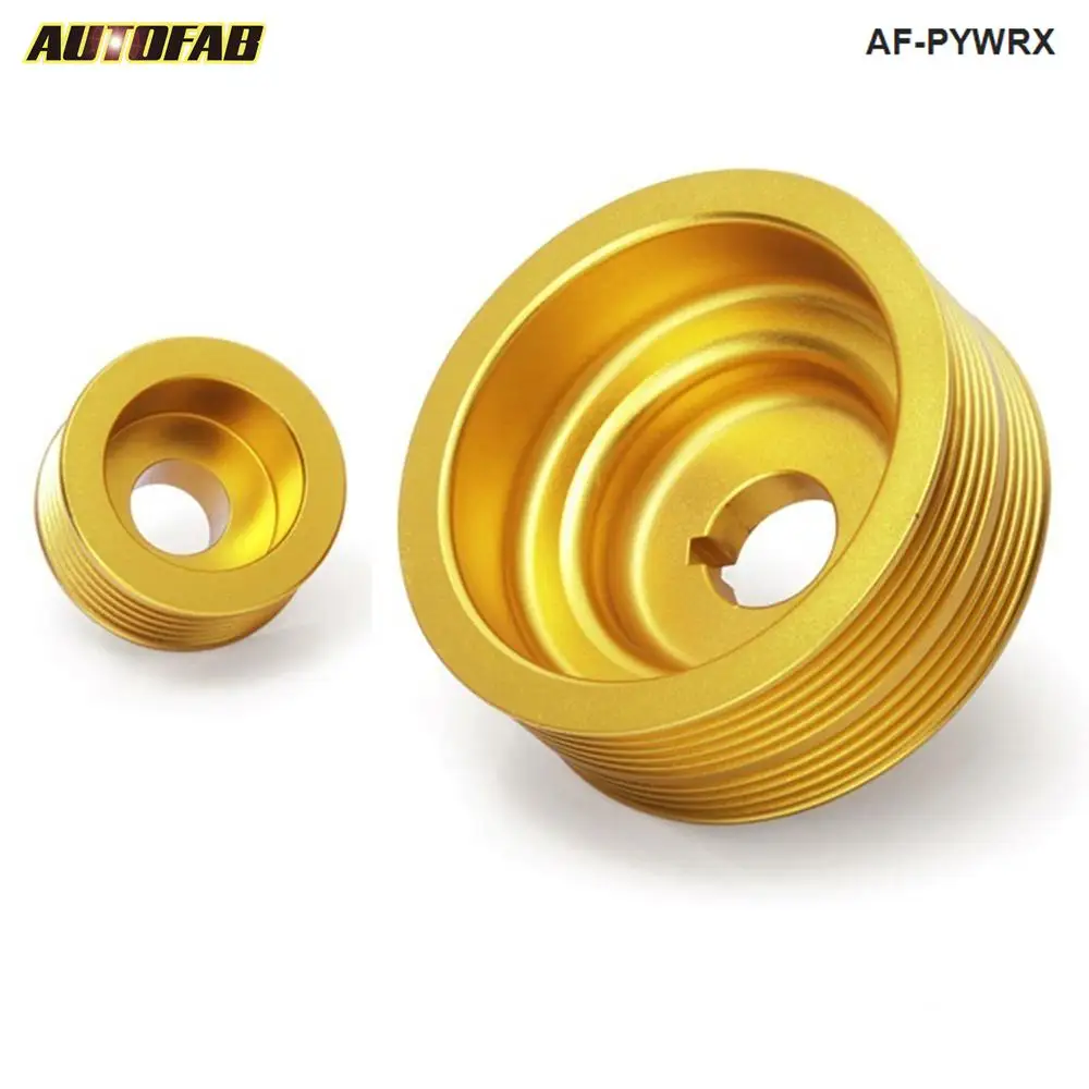 Эффективный шкив кривошипа золотой комплект подходит для Subaru Impreza WRX 2.0L 2.5L EJ25 EJ2