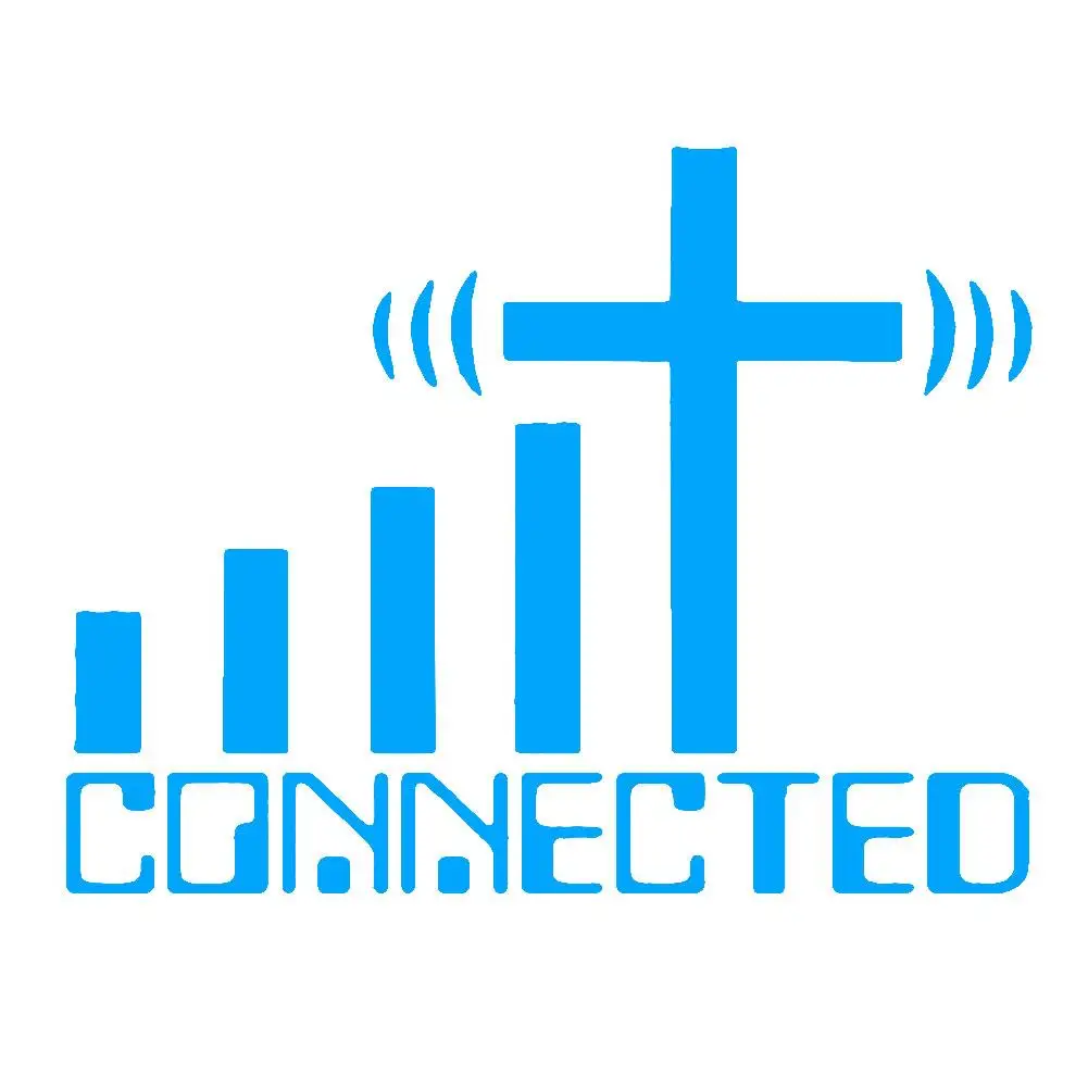 

Connected Cross WiFi Christian Car Vehicle Reflective Decals Sticker Decoration