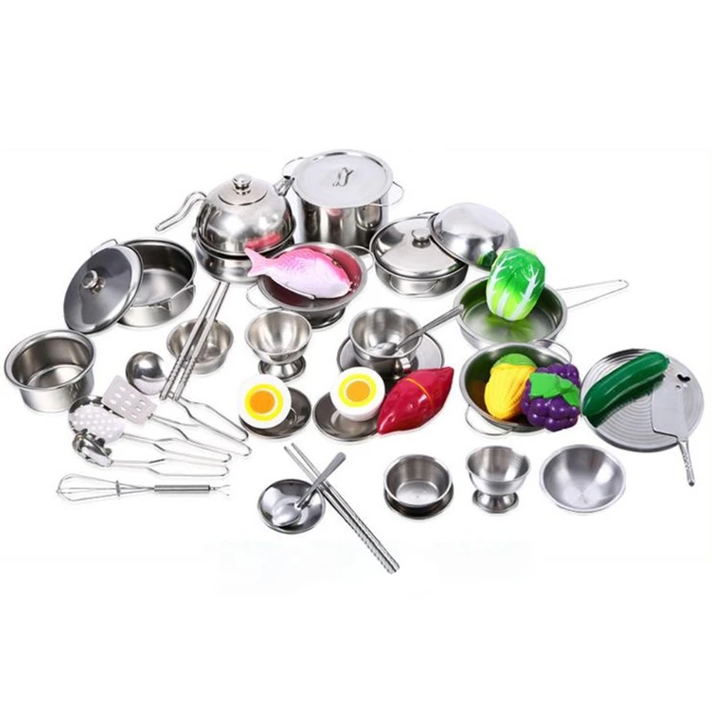 

MOLD 25pcs Stainless Steel Kitchen Cooking Utensils Mini Tools Play House