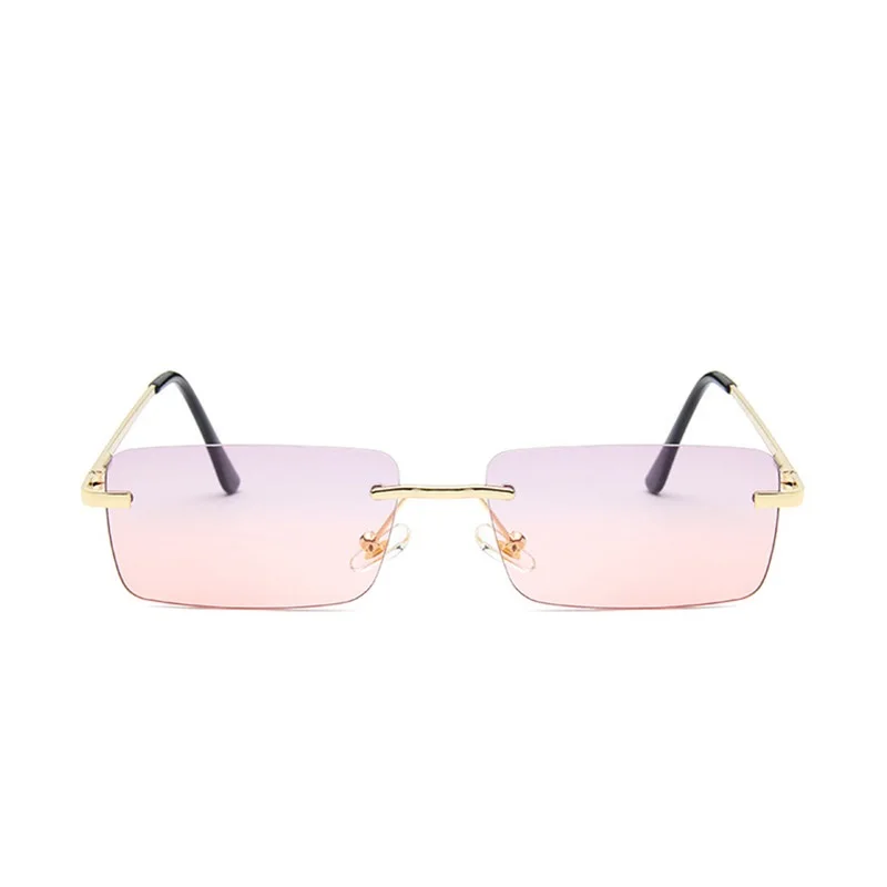 Элитный Бренд Небольшая прямоугольная солнцезащитные очки Для женщин 2021 серый