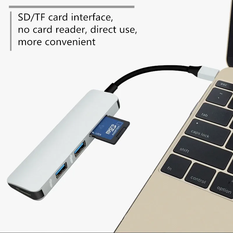 USB C концентратор типа для мульти 3 0 HDMI адаптер док станция MacBook Pro Samsung Galaxy S9/S8 1