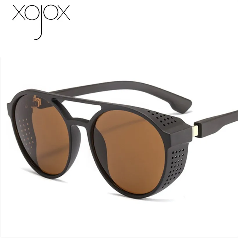 XojoX новинка 2019 Ретро стиль паровой панк солнцезащитные очки для мужчин и женщин