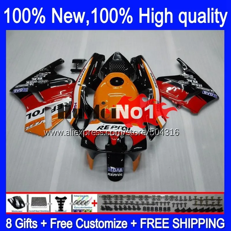 

Корпус для HONDA VFR400 R V4 VFR400RR RVF400R 150MC.1 RVF VFR 400 R RR 400R CC NC24 87 88 VFR400R 1987 1988, репеллент оранжевого цвета