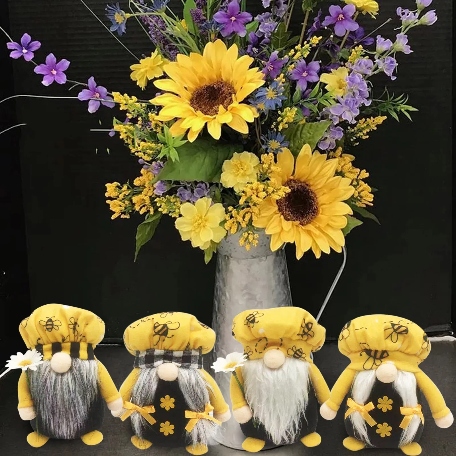 

Bumble Bee Striped Gnome Scandinavian Tomte Nisse Swedish Honey Bee Elfs Home decoracin de habitacin