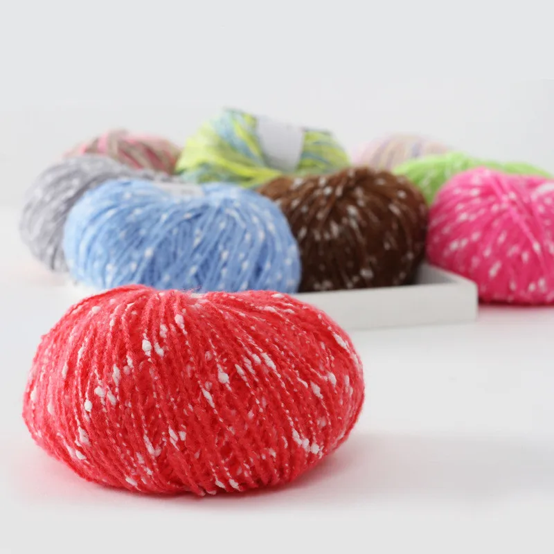 50 г/шт. ручная вязка мягкая пряжа маленькая кукла вязаная крючком шерстяная для