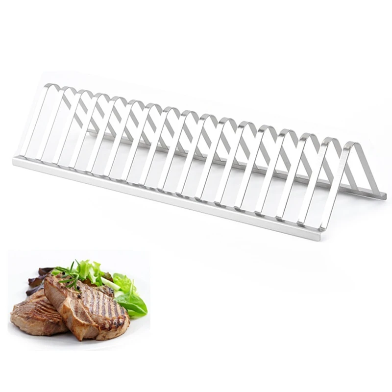Нержавеющая сталь барбекю гриль держатель для ребра стеллажи выставки товаров