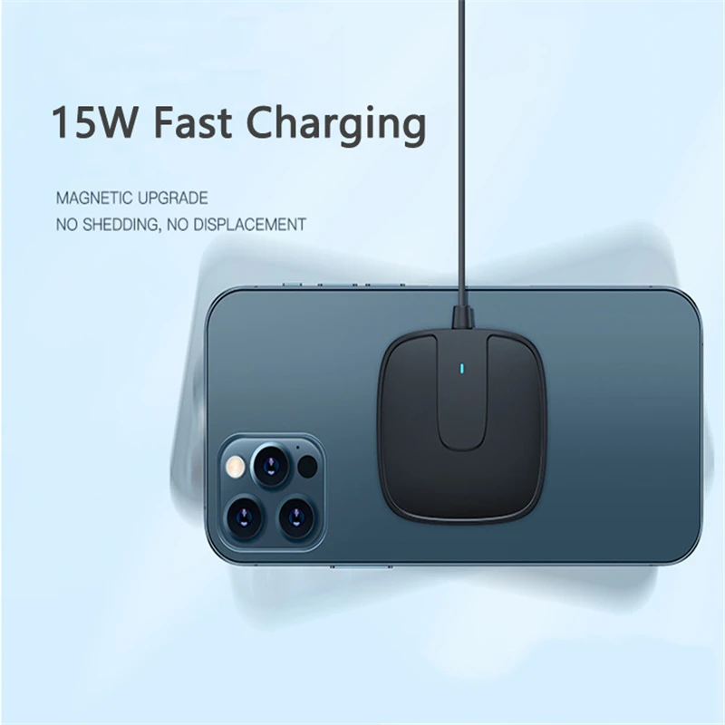 

Qi Wireless Charger For iPhone 12 Mini 12 12Pro 12 pro Max 15W Fast Magnetic Charging Portable Mobile Phone Charger Quick Charge