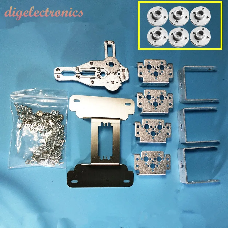 DIY 6 DOF сплав рука робота зажим коготь робот аксессуары механическая с