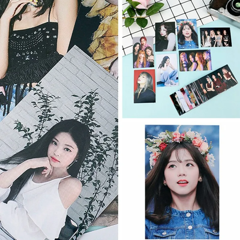 32 шт./компл. blackblackpink альбом самодельная бумага Lomo карта фото карта HD Фотокарта