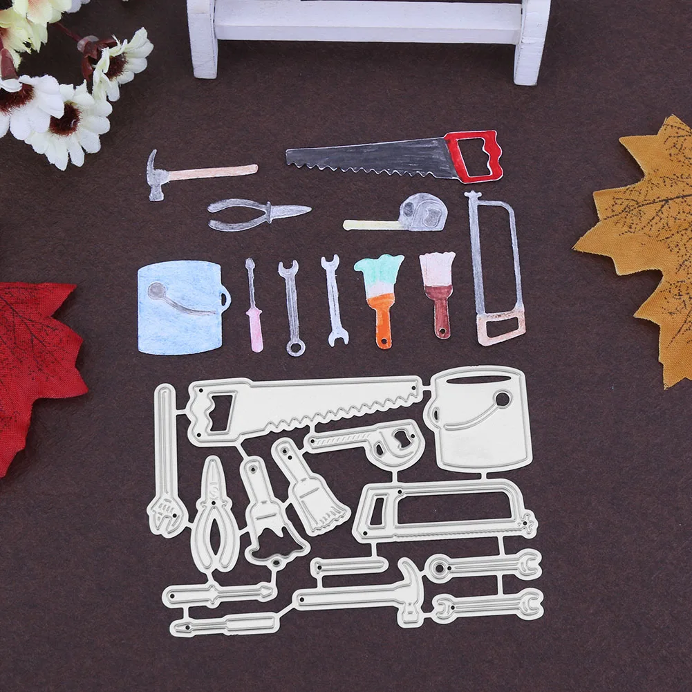 girl human fairy mushroom log house cartoon flower animals letter tool metal cutting dies diy make funny cards handmade die cut free global shipping