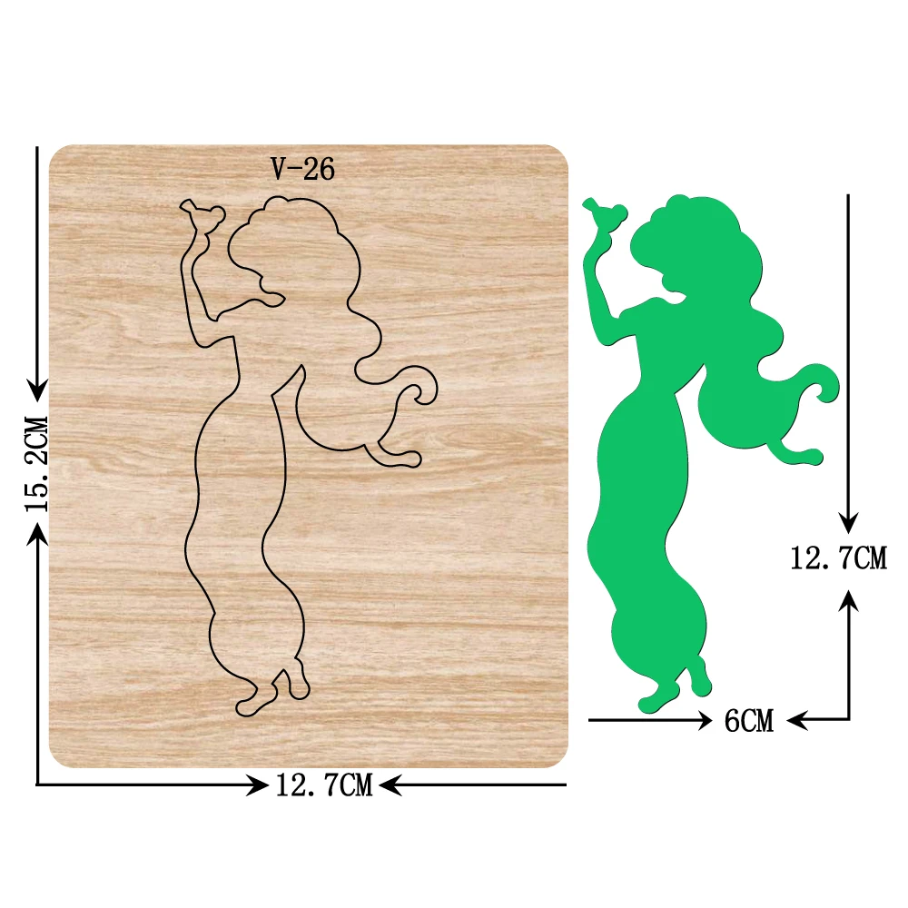 

New princess wooden dies cutting dies scrapbooking,for common die-cutting machines in the market V-26